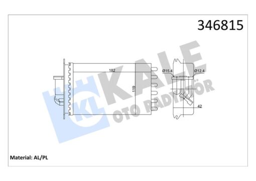 Kalorıfer Radyatoru Arka Mercedes S-class W140 91 98 - A1408300661