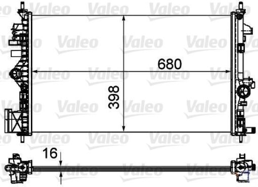 Su Radyatörü Insıgnıa A 09 17 1.6-1.8 A16xer-a16let-a18xer - 1300292-13241726