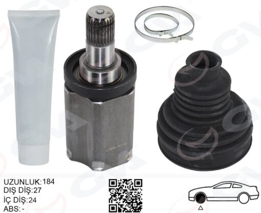 Aks Mılı Ön İç Sol Bmw F20 F30 F32 F34 F36 F10 F12 F13 F06 F07 F01 E70 F15 E71 E72 Xdrıve Sanzıman Tarafı Uzunluk- 184mm - 31607618681-31607593043-31607597693