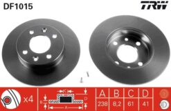 Ön Fren Aynası Renault Clıo 91 Twıngo 92 R5 84 88 238x8.2x4dl - 7701204285-7700716947-7701716947