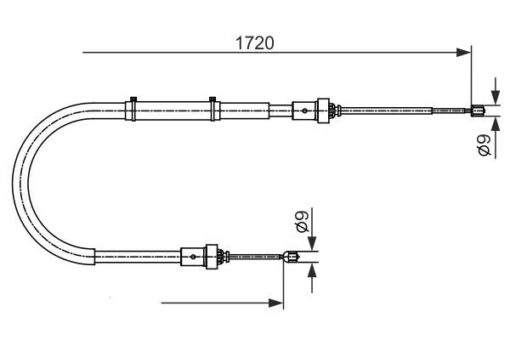 El Fren Teli Arka Sağ-sol Dacıa Duster 10 1720 Mm - 8200855403-364003676R
