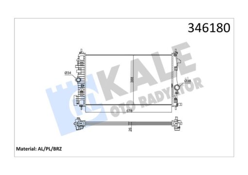 Radyatör Insıgnıa 2.0 Cdtı 08 Ac /- Mek 680x379x26 Al/pl/brz - 1300291-13241725