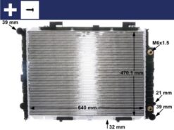 Motor Su Radyatoru Mercedes E-class M111 W210 S210 Klımalı - A2105007103