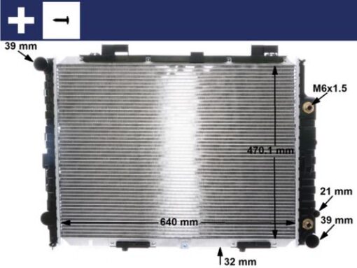 Motor Su Radyatoru Mercedes E-class M111 W210 S210 Klımalı - A2105007103