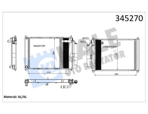 Klima Kondenseri Nıssan Micra 1.2-1.4 16v 02-10 Radyatör-klima Birleşik Oto.-mek. Al/al - 21400AX600-21400AX601
