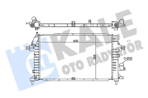 Radyatör Astra H 1.3-1.7-1.9 Cdti 04 Zafıra 1.7-1.9 Cdtı 05 Ac Klimasız-klimalı Mek 599x368x26 - 13143570-1300269-13128925-1300271
