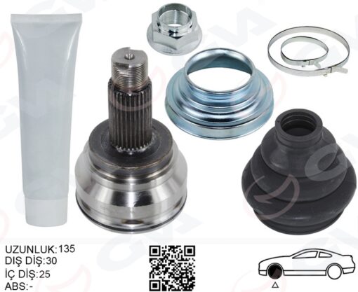 Aks Kafası Arka Sağ/sol Bmw F10 F12 F13 F06 F25 F26 135mm - 33207630183-33207630184