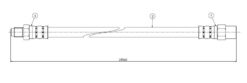 Arka Fren Hortumu Sag/sol Volvo S60 I 00 10 S80 I 08 06 V70 Iı 00 07 Xc70 00 07 - 9169139