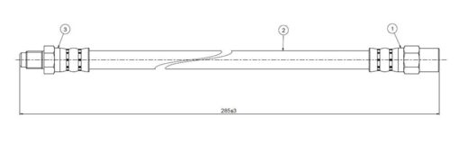 Arka Fren Hortumu Sag/sol Volvo S60 I 00 10 S80 I 08 06 V70 Iı 00 07 Xc70 00 07 - 9169139