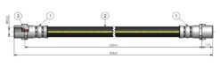 Fren Hortumu Arka Mercedes Sprınter B904 B905 . Vw Lt 28-46 - A9044280435-2D0611775A