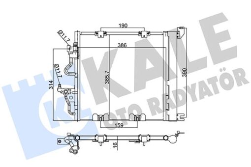 Klima Radyatörü Kondenseri Opel Astra H 04 10 Zafıra B 05 15 1.3-1.7-1.9 Cdtı-dt-dth-dtl Al/al 405x385x18 - 13129195-93178961-1850099