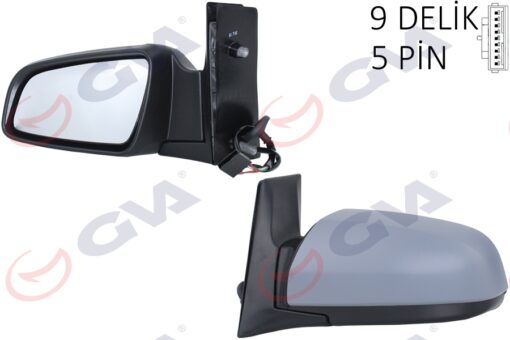 Dış Dikiz Aynası Sol Zafıra B 05 Elektrikli Isıtmalı Astarlı Asferik 5 Fiş Vm-6169ehpal - 6428225