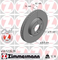 Fren Dıskı On 18 Inc Range Rover Sport 2 L494 13 16 Range Rover 4 Vogue L405 12 Dıscovery 5 L462 16 - LR081594-LR161889