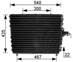 Klıma Radyatoru Mercedes W124 S124 A124 C124 - A1248301670