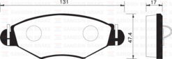 Ön Fren Balatası Peugeot P206 1.4 1.6 09/98 P306 1.4 1.6 5/93 - 4254.94-421.91-4253.20-WVA23205