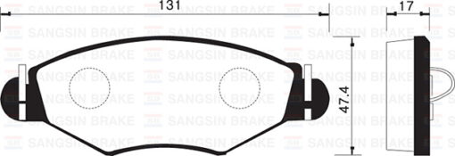 Ön Fren Balatası Peugeot P206 1.4 1.6 09/98 P306 1.4 1.6 5/93 - 4254.94-421.91-4253.20-WVA23205