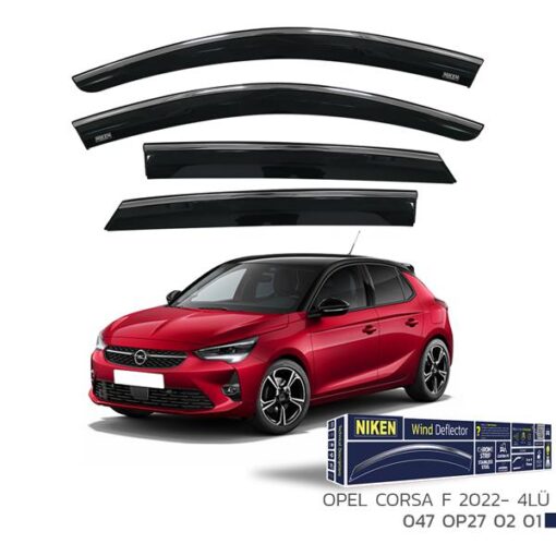 Kromlu Cam Rüzgarlığı Opel Corsa F 2022- 4lü