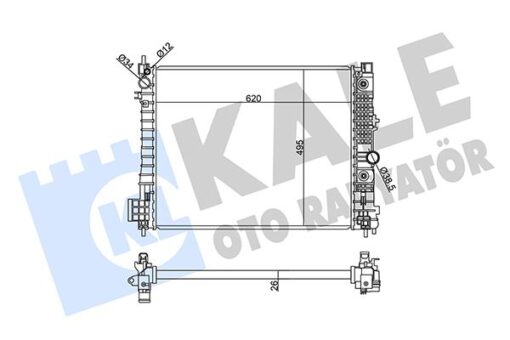 Radyatör Opel Mokka 1.4-1.6 12- Mokka X 1.4-1.6 Cdtı 12- 1300365-1300366-42418327-94552132 - 42418327-94552132-42361594-42418326