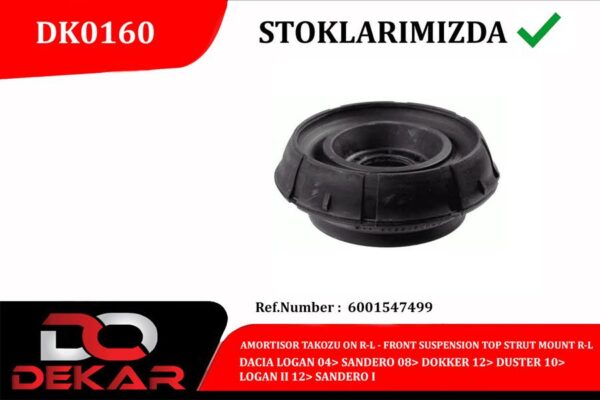 Amortısor Takozu On Sag-sol Dacıa Logan 04 Sandero 08 Dokker 12 Duster 10 Logan Iı 12 Sandero I - 6001547499-8200275528