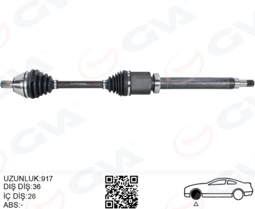 Ön Aks Komple Sag Volvo S40 Volvo Iı 1.6 D2 10 12 V50 1.6 D2 10 12 C30 1.6 D2 10 12 D 4162 T - 36002144