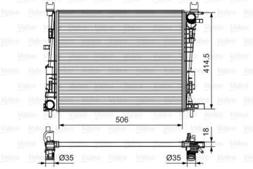 Motor Su Radyatoru Captur I 12 Clıo Iv 12 Dokker 12 Symbol Iıı 14 Sandero Iı 12 0.9 Tce 1.2 Tce 1.5 Dcı 1.6 506x414x18 - 214107326R-214100055R