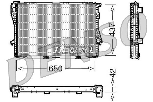 Motor Su Radyatoru Oto/sanz. Bmw M52 M60 M62 E39 E38 - 17111702969-17110419206