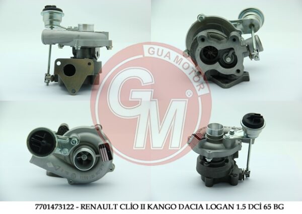 Turbo Şarj Renault Clio Iı Kango Dacıa Symbol Megane Iı 1.5 Dci 65 Bg - 7701473122-1441100QAF-1441100QAG