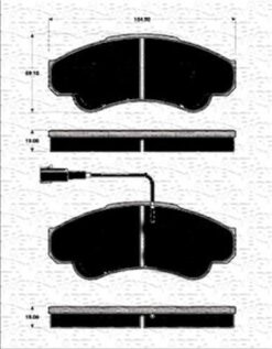 Ön Fren Balatası Fişli Boxer 02/06 Jumper 02/06 Ducato 02/06 B.y Tip 1800 Kg - 4254.59-77362216-4252.44-4252.45