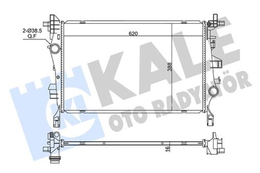 Su Radyatörü Fıat 500x-jeep Renegade 1.4 1.3/1.6mtj 14 Mt Brazıng 620x388x16 - 51965899-52009105