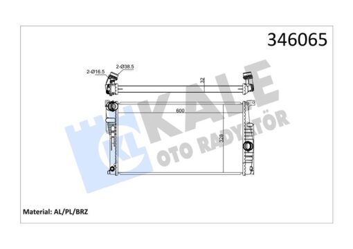 Motor Su Radyatoru Bmw N13 N47 B47 F20 F21 F22 F23 F30 F31 F34 F35 F32 F33 F36 - 17118672102