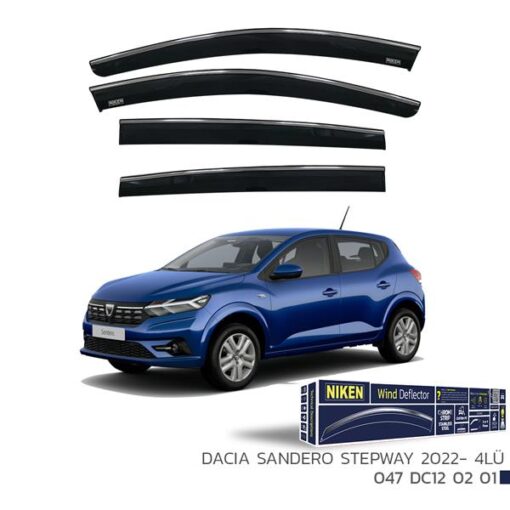 Kromlu Cam Rüzgarlığı Dacıa Sandero Stepway 2022- 4lü