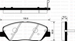 Ön Fren Balata Hyundaı Santafe 2.0l 2.2l Crdi 06- - 581012BA10-581012PA70-581014DA60