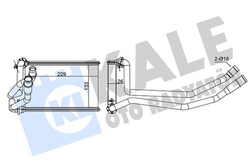Kalorifer Radyatörü Megane Iı - 7701209524