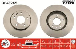 Ön Fren Aynası Adet Antara 2.4-3.2 V6-2.0cdtı 06 Captıva 2.4-3.2-2.0d 06 296x29x5dlxhavalı - 20955857-4801850-4808848-96625948