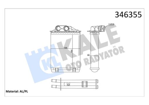 Kalorıfer Radyatoru Fıat 500c Fıat 500 Fıat 500l Panda Ford Ka 1.2 1.3 1.4 - 77362540