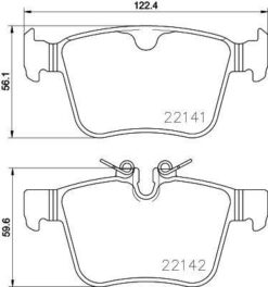 Arka Balata Volvo S90 16 V90 V60 Xc60 Xc90 14 Jaguar Xe Landrover Dıscovery Rangerover Evoque 14 - 31471266-31471265-T2H7439-LR061385