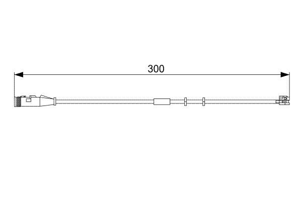 Ön Fren Balata Fişi İkaz Kablosu Astra H-zafıra B 04 Vectra C 1.9-2.0-2.2 Gts 04 300mm - 13116560-6235647