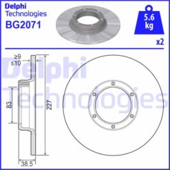 Ön Fren Aynası R12 -toros R5 75/85 228x10x6dl - 7700502515-7701466540