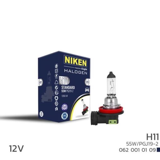Nıken H11 55w Halojen Ampul Pgj19-2 12v 64211 - 7701049263-6216.A3