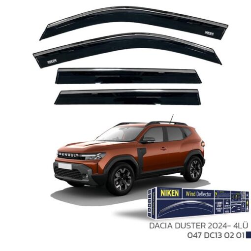 Kromlu Cam Rüzgarlığı Dacıa Duster 2024- 4lü