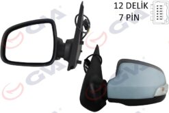 Dış Dikiz Aynası Sol Symbol-sandero 13 Elektrikli Isıtmalı Sinyalli Astarlı Konveks 7 Fiş Vm-6129ehpl - 963029097R