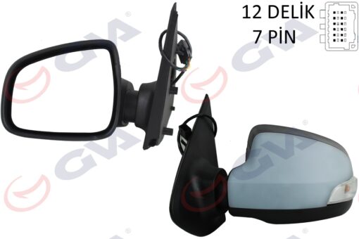 Dış Dikiz Aynası Sol Symbol-sandero 13 Elektrikli Isıtmalı Sinyalli Astarlı Konveks 7 Fiş Vm-6129ehpl - 963029097R