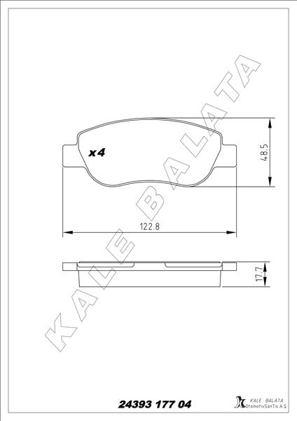 Ön Balata Fıat Palıo 96 1.2 1.4 Renault Megane Iı 02 Scenıc Iı 02 1.4 1.5dci - 77363782-98845340