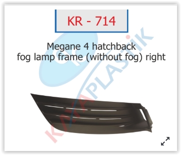 X Sis Far Çerçevesi Sissiz Sağ Hatcback Model Megane 4 - 261504086R