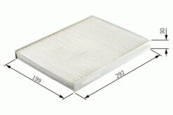 Polen Filtresi Dikdörtgen Astra G 98-04 - Astra H 04-14 -zafıra A 98-10 1.4-1.6-1.8-2.0t-16v - 1808610-6808606-90520689-13175553