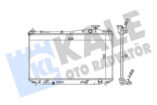 Radyatör Cıvıc Vıı Otomatik Al/pl/brz 350x658x16 - 19010PLMA51-19010PMMA02-19010PLCJ01