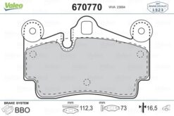 Arka Balata Touareg 02-10 Cayenne 02-10 Q7 06-11 112x73 Gdb1549 - 7L0698451B-7L6698451D-7L0698451H