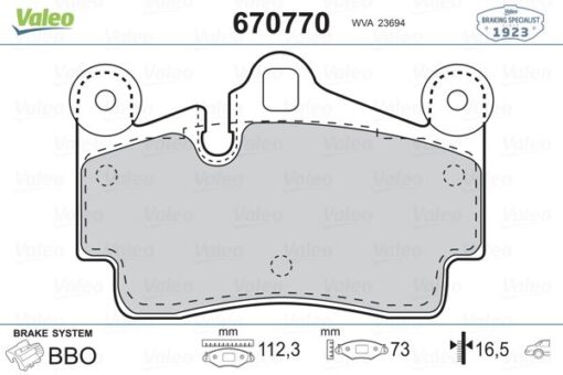 Arka Balata Touareg 02-10 Cayenne 02-10 Q7 06-11 112x73 Gdb1549 - 7L0698451B-7L6698451D-7L0698451H