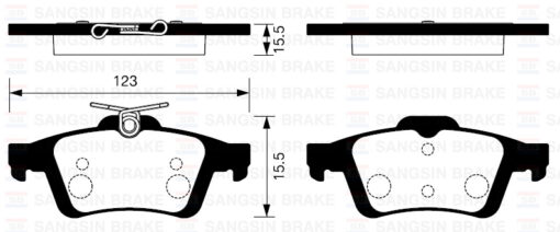 Arka Fren Balata Mazda 3 Bk 03-09 / Renault Laguna Iıı 07- / Opel Vectra C 02- / Cıtroen C5 08- / Peugeot 508 10- / Ford Focus Iı. C-max 04- Connect 02- / Volvo S40 Iı 04- / Saab 9-3 02- - 3M512M008AC-440601689R-93192623