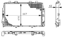 Motor Su Radyatoru Mercedes S-class W140 91 98 - A1405001603